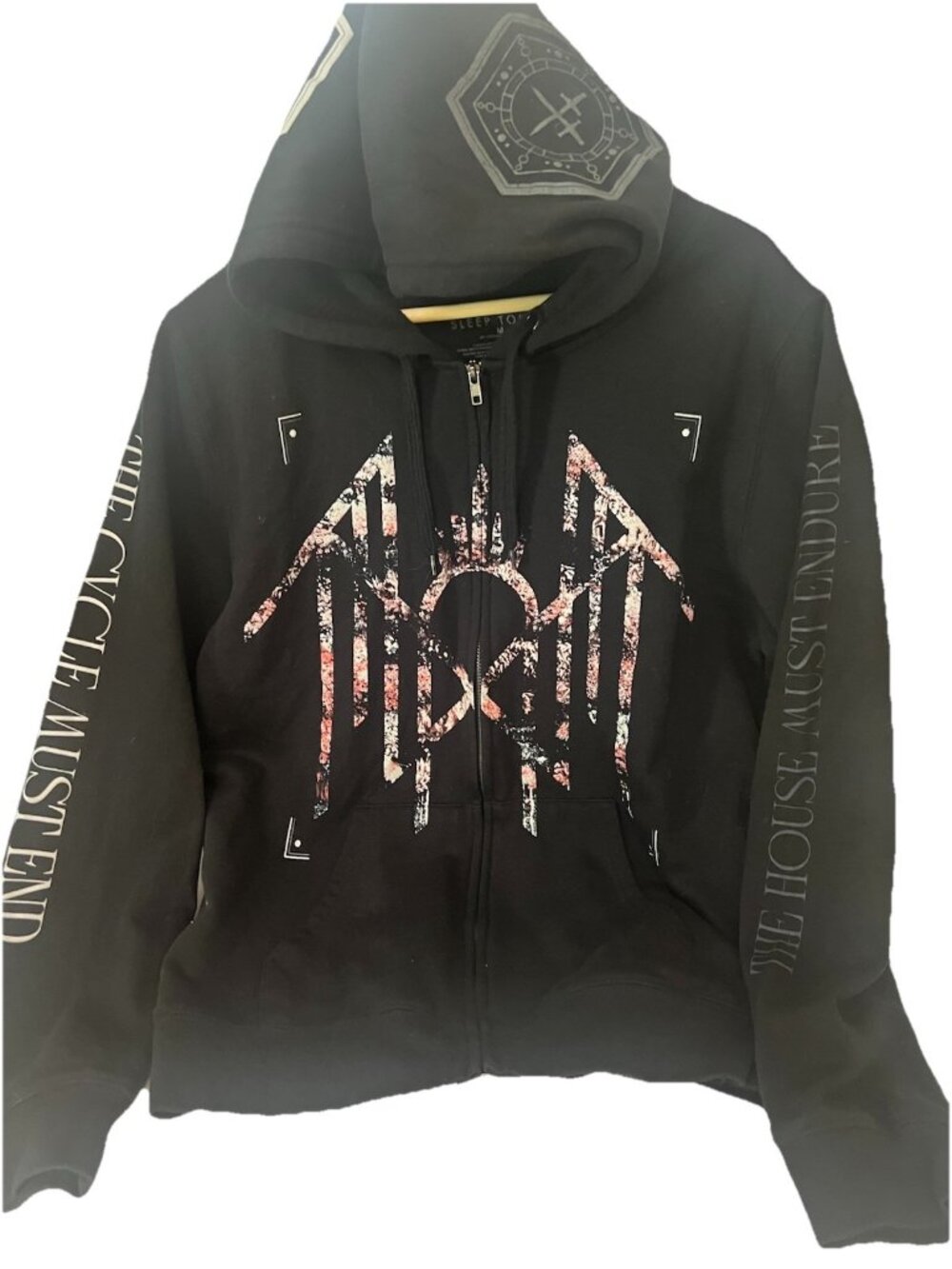 Sleep Token Even In Arcadia Black Full-Zip Mens M Cycle Must End House Endure. O